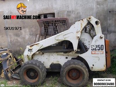 BOBCAT SKID LOADER WITH GRADER ATTACHMENT